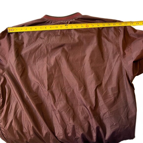 PGA TOUR Jacket Adult XL V-Neck Pullover Windbreaker Golf Coat Mens Purple Black - Picture 9 of 14